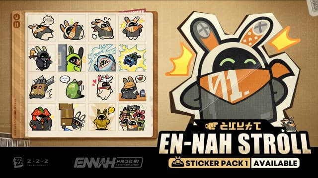 Get the new En-Nah Stroll Sticker Pack 1 in Zenless Zone Zero, featuring adorable in-game creatures – find out how to download now.