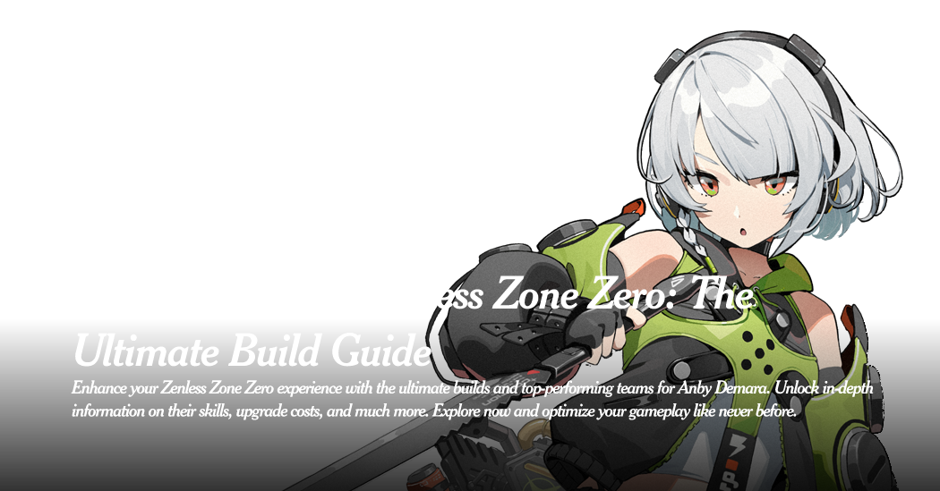 Zenless Zone Zero Introduces Its First Character, Anby Demara!